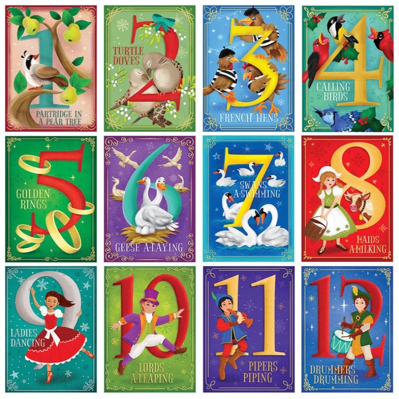 MasterPieces Advent Calendar Default 12 Days of Christmas Puzzles Advent Calendar