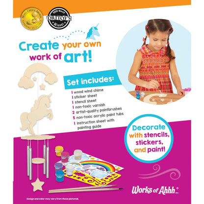 MasterPieces Coloring & Painting Kits Default Unicorn Wind Chime Paint Kit