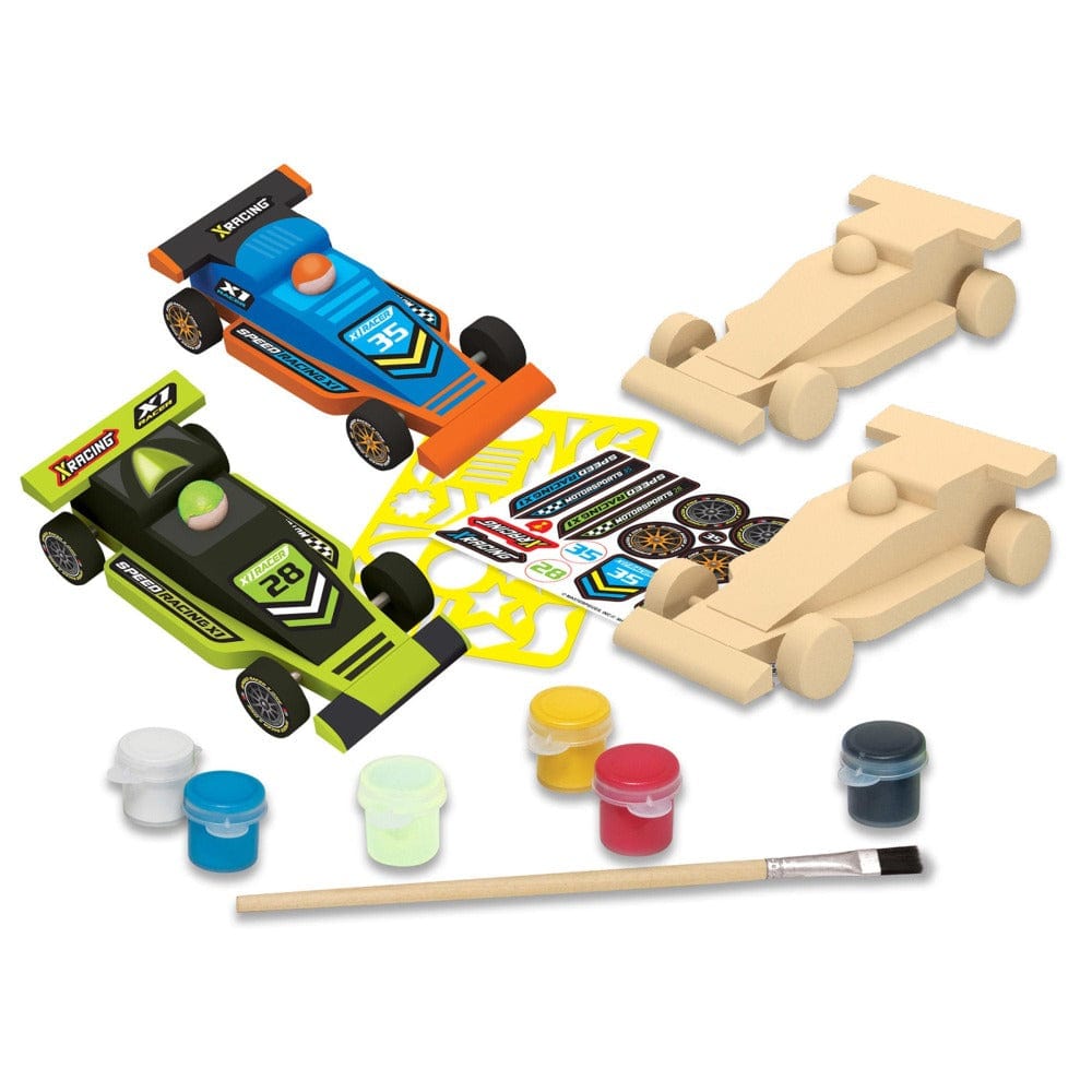 MasterPieces Coloring & Painting Kits Paint Your Own Double Racers