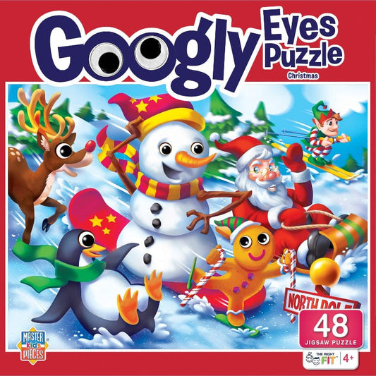 MasterPieces Holiday Puzzles Googly Eyes - Christmas 48 Piece Puzzle