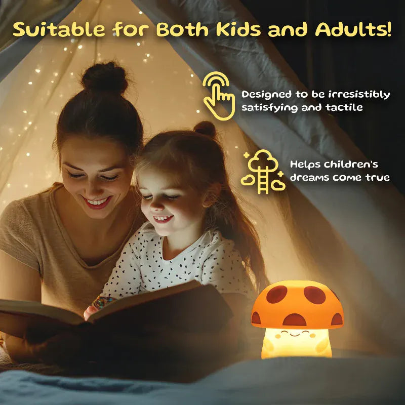 Meekins Decor Mushi Ambient Mushroom Light - Red