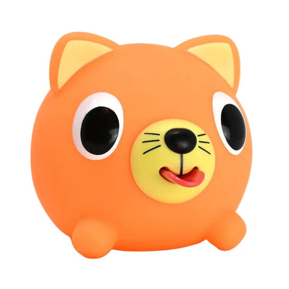 Meekins Gift Jabber Ball - Neon Cat Orange
