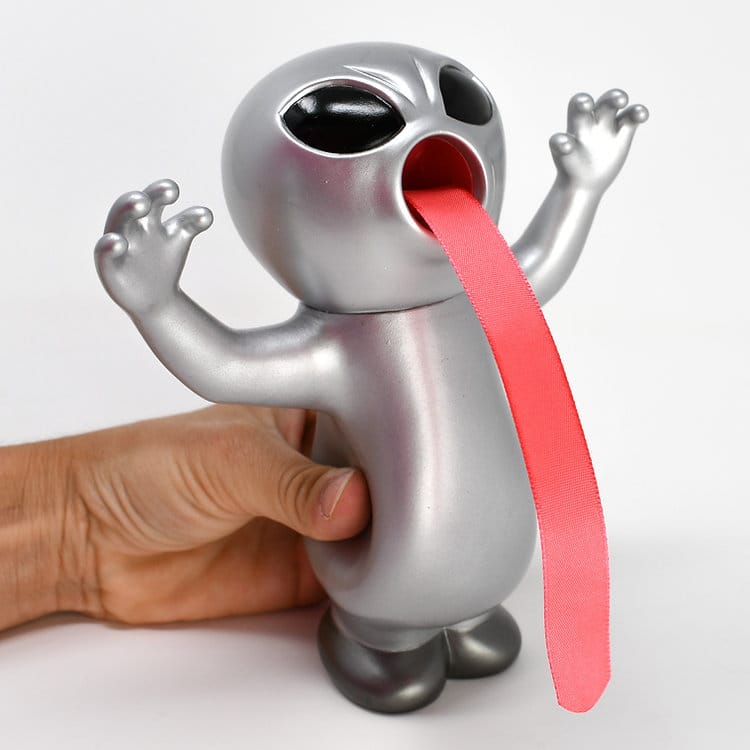 Meekins Gift Jabber Ball - Silly Alien Silver