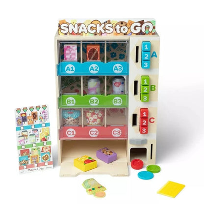 Melissa & Doug Pretend Food & Cooking Toys HOLIDAY Sort Stock Select Wooden Food Vending Machine