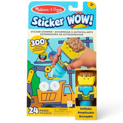 Melissa & Doug Sticker Activity Sets HOLIDAY Sticker WOW! Activity Pad Set - Construction