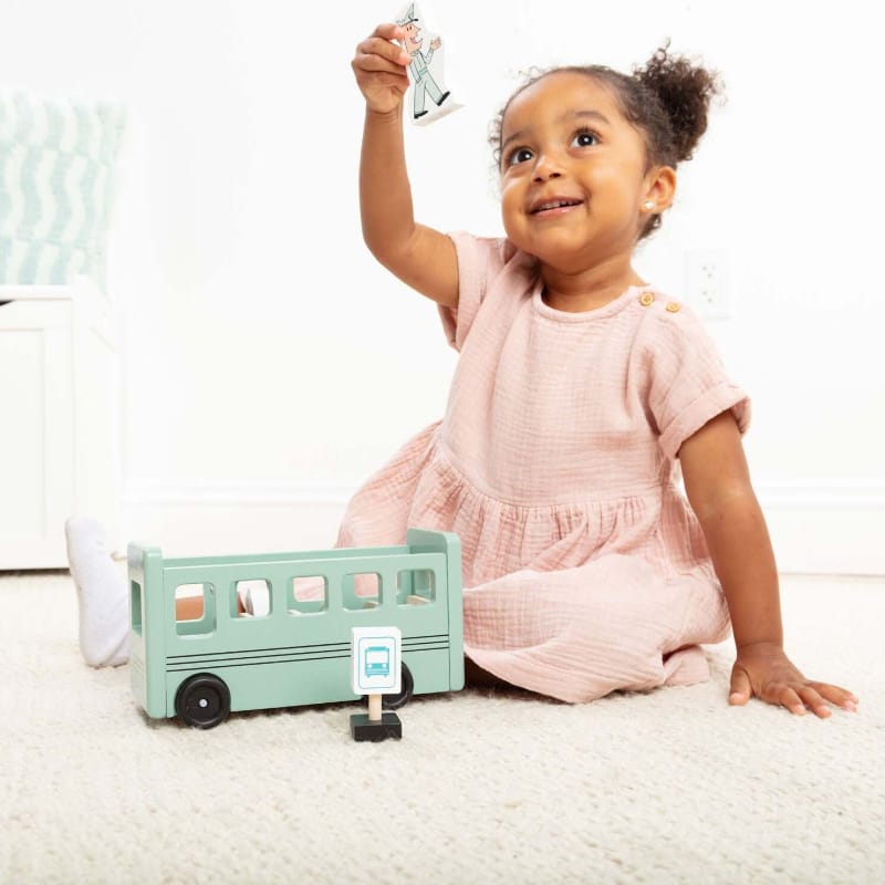 Melissa & Doug Vehicle Playsets Mo Willems Pigeon Wooden Bus Play Set