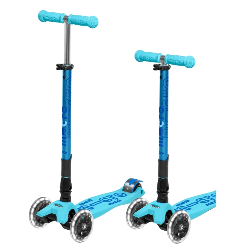 Micro Kickboard LED Scooters Default Maxi Foldable LED Scooter - Bright Blue