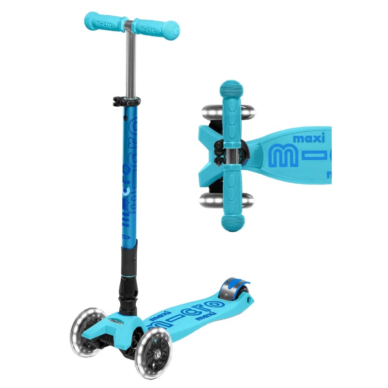 Micro Kickboard LED Scooters Default Maxi Foldable LED Scooter - Bright Blue
