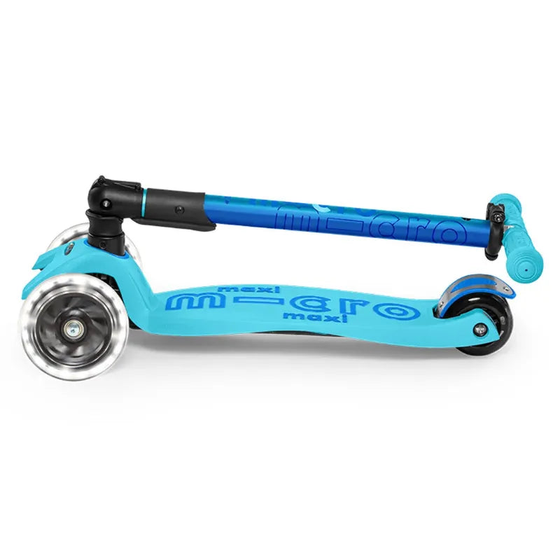 Micro Kickboard LED Scooters Default Maxi Foldable LED Scooter - Bright Blue