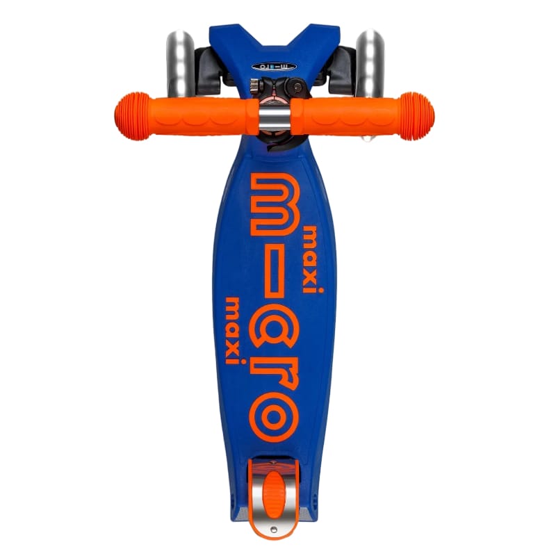 Micro Kickboard LED Scooters Default Maxi Foldable LED Scooter - Neon Orange/Blue