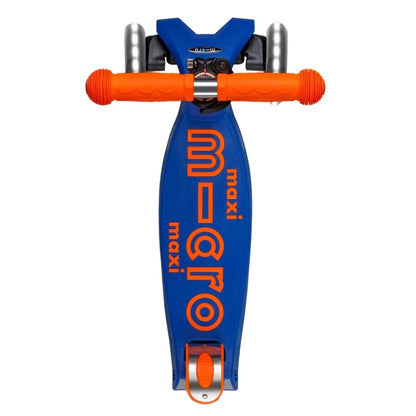 Micro Kickboard LED Scooters Default Maxi Foldable LED Scooter - Neon Orange/Blue
