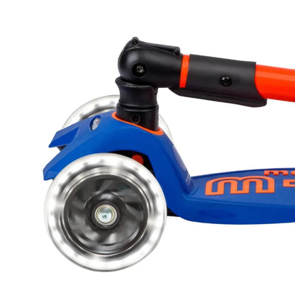 Micro Kickboard LED Scooters Default Maxi Foldable LED Scooter - Neon Orange/Blue
