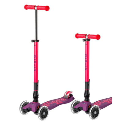 Micro Kickboard LED Scooters Default Maxi Foldable LED Scooter - Neon Pink/Purple