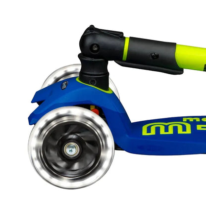 Micro Kickboard LED Scooters Default Maxi Foldable LED Scooter - Neon Yellow/Blue