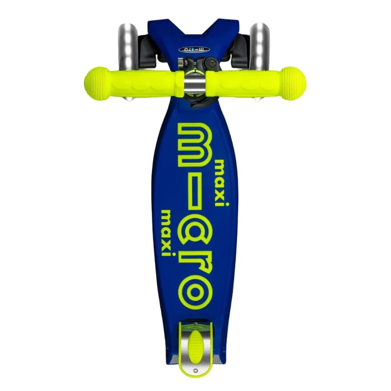 Micro Kickboard LED Scooters Default Maxi Foldable LED Scooter - Neon Yellow/Blue
