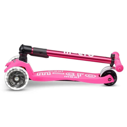 Micro Kickboard LED Scooters Default Maxi Foldable LED Scooter - Shocking Pink