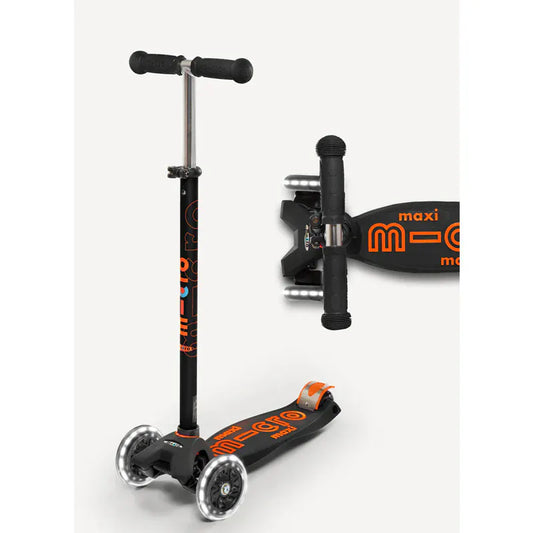 Micro Kickboard LED Scooters Default Maxi LED Scooter - Black/Orange