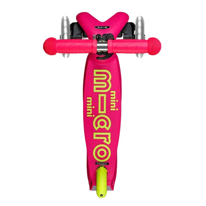 Micro Kickboard LED Scooters Default Mini Foldable LED Scooter - Neon Pink/Yellow