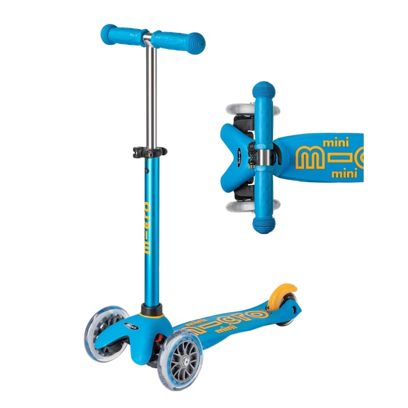 Micro Kickboard LED Scooters Default Mini Foldable LED Scooter - Ocean Blue