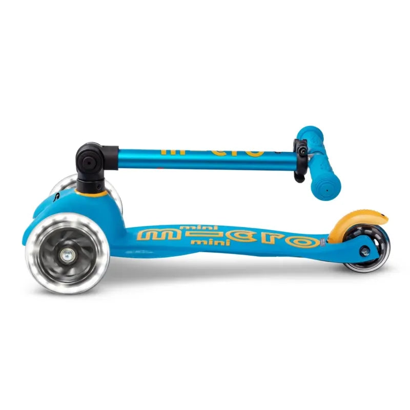 Micro Kickboard LED Scooters Default Mini Foldable LED Scooter - Ocean Blue