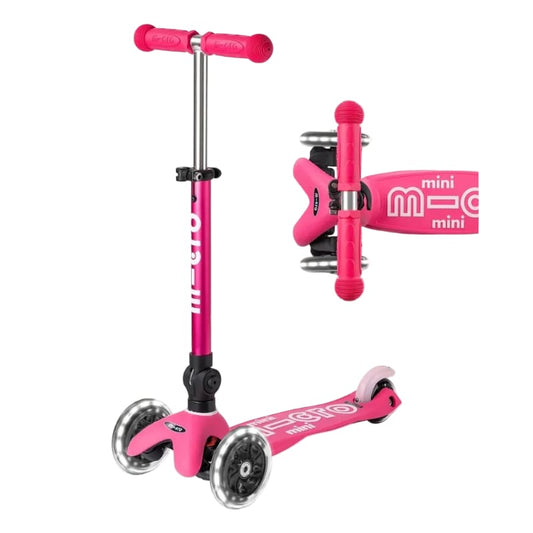 Micro Kickboard LED Scooters Default Mini Foldable LED Scooter - Pink
