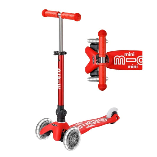 Micro Kickboard LED Scooters Default Mini Foldable LED Scooter - Red