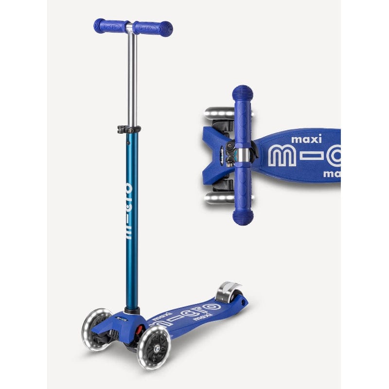 Micro Kickboard LED Scooters Maxi LED Scooter - Blue/White