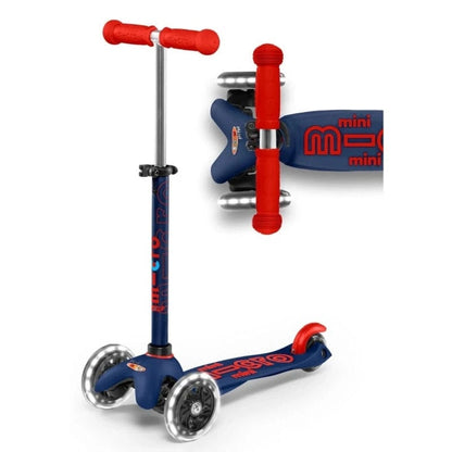 Micro Kickboard Scooters Default Mini Deluxe LED Scooter - Navy Blue/Red
