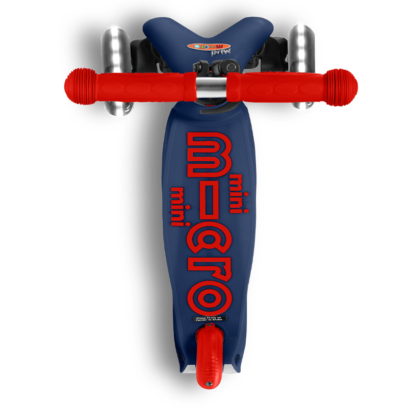 Micro Kickboard Scooters Default Mini Deluxe LED Scooter - Navy Blue/Red