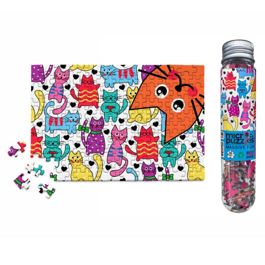 Micro Puzzles Mini Puzzles Default 21 Cats 150 Piece Micro Puzzle