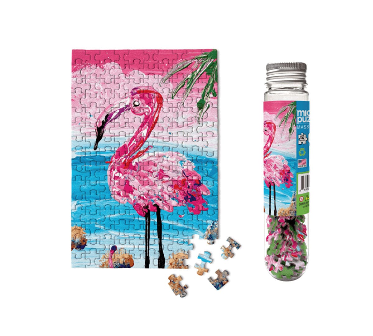 Micro Puzzles Mini Puzzles Default Flamingo 150 Piece  Micro Puzzle UPC