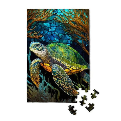 Micro Puzzles Mini Puzzles Default Sea Turtle 150 Piece Micro Puzzle