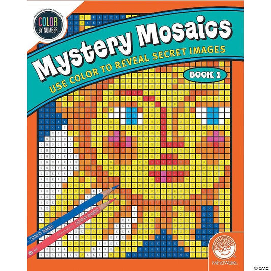 Mindware Activity Books Default Color By Number Mystery Mosaics: Book 1