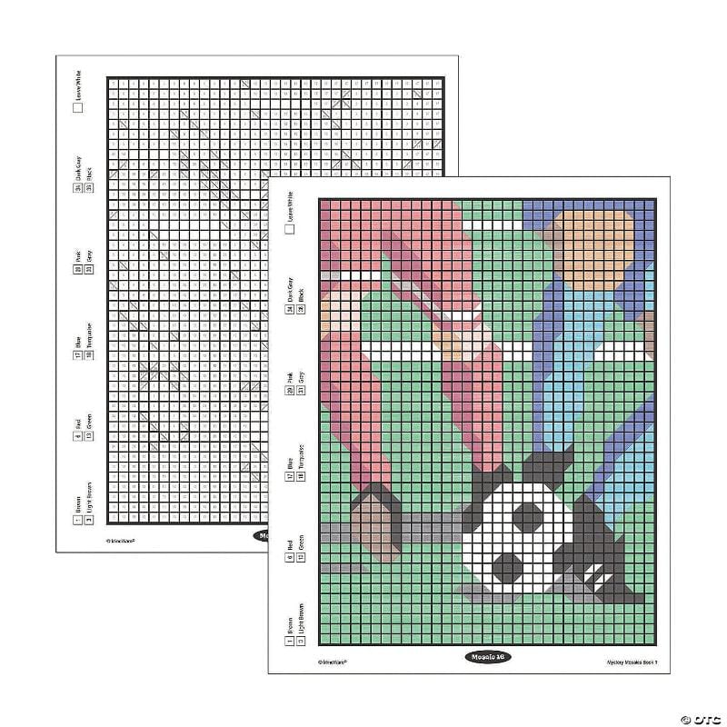 Mindware Activity Books Default Color By Number Mystery Mosaics: Book 1