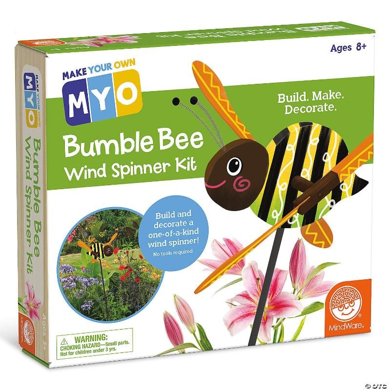 Mindware Art & Craft Activity Kits Default Make Your Own: Bumble Bee Wind Spinner Craft Kit