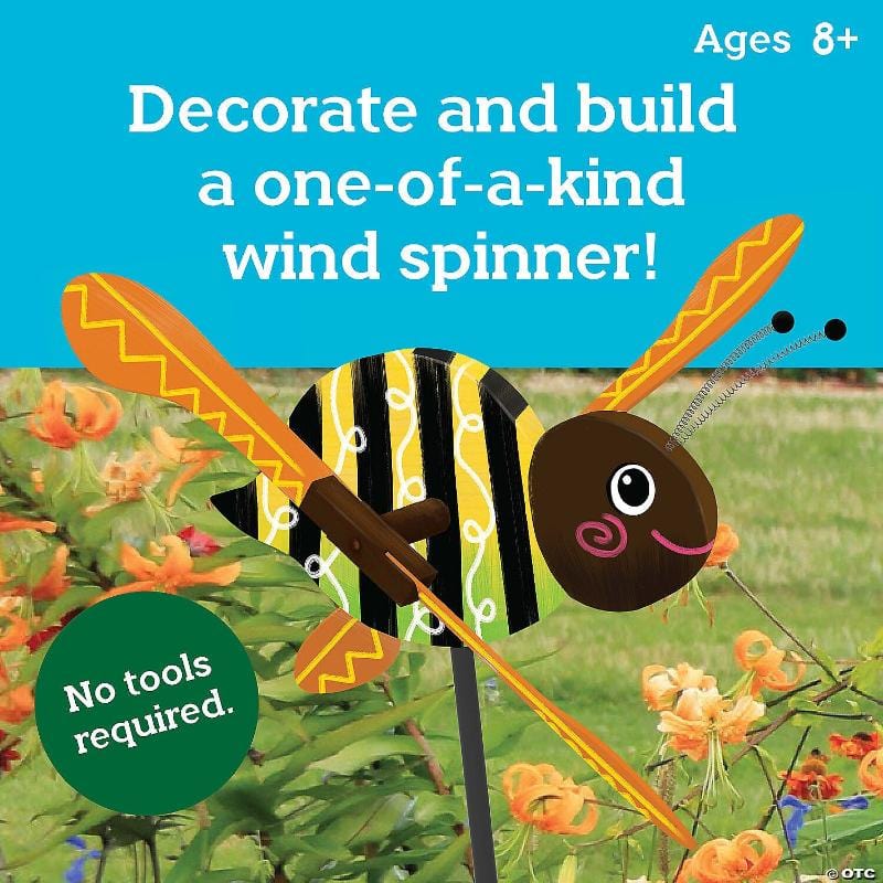 Mindware Art & Craft Activity Kits Default Make Your Own: Bumble Bee Wind Spinner Craft Kit