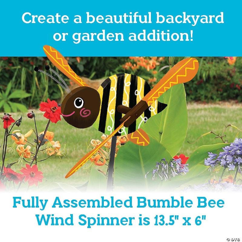 Mindware Art & Craft Activity Kits Default Make Your Own: Bumble Bee Wind Spinner Craft Kit