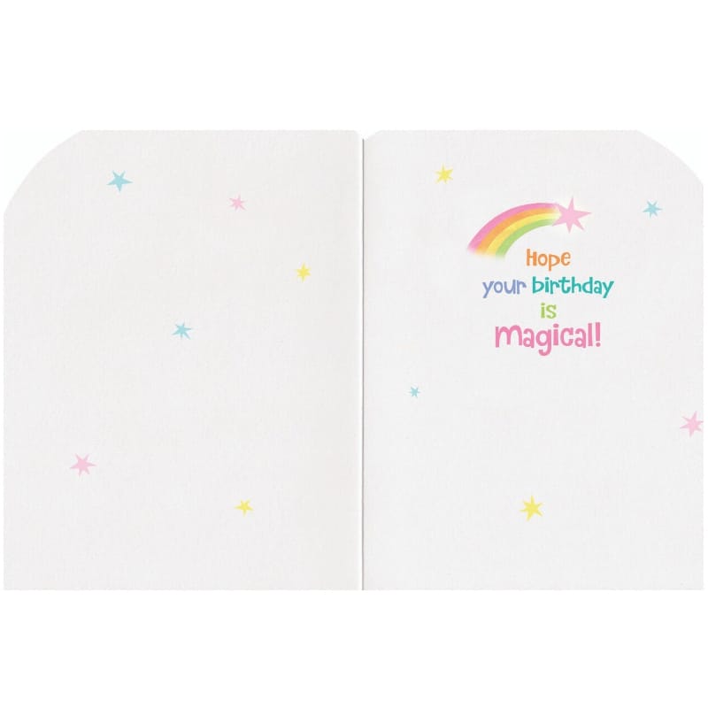 MindWare Card Games Default Rainbow Unicorn Birthday Card
