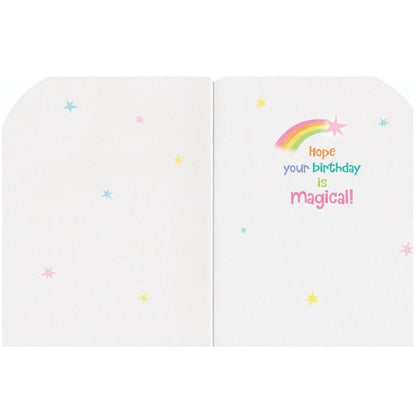MindWare Card Games Default Rainbow Unicorn Birthday Card
