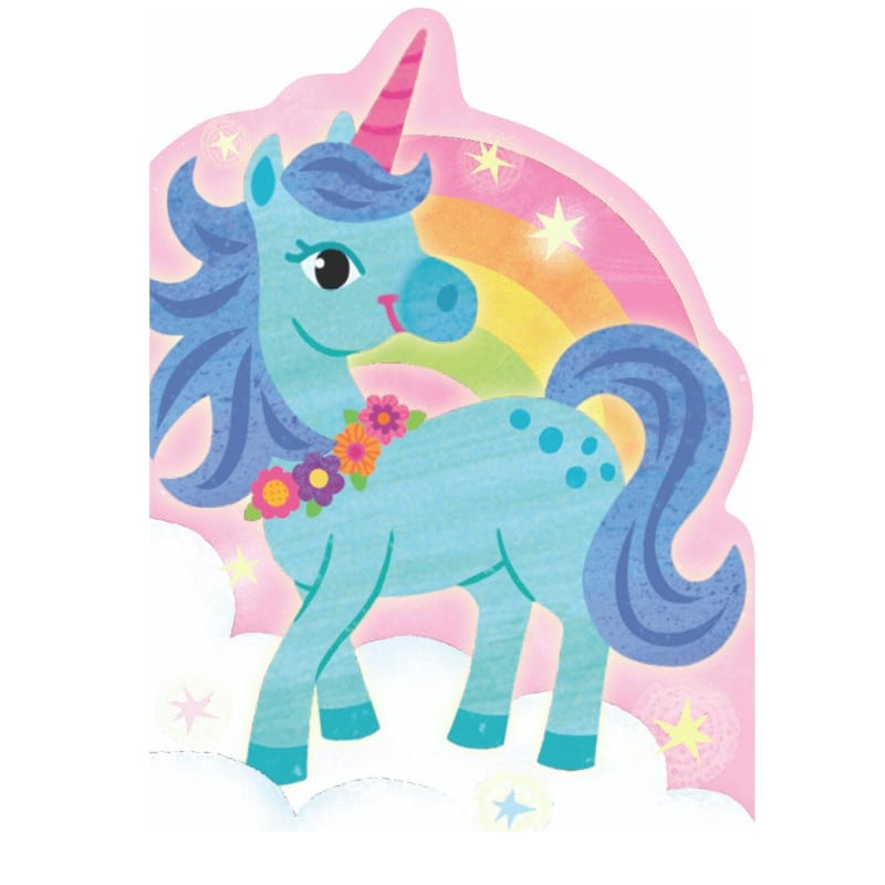 MindWare Card Games Default Rainbow Unicorn Birthday Card