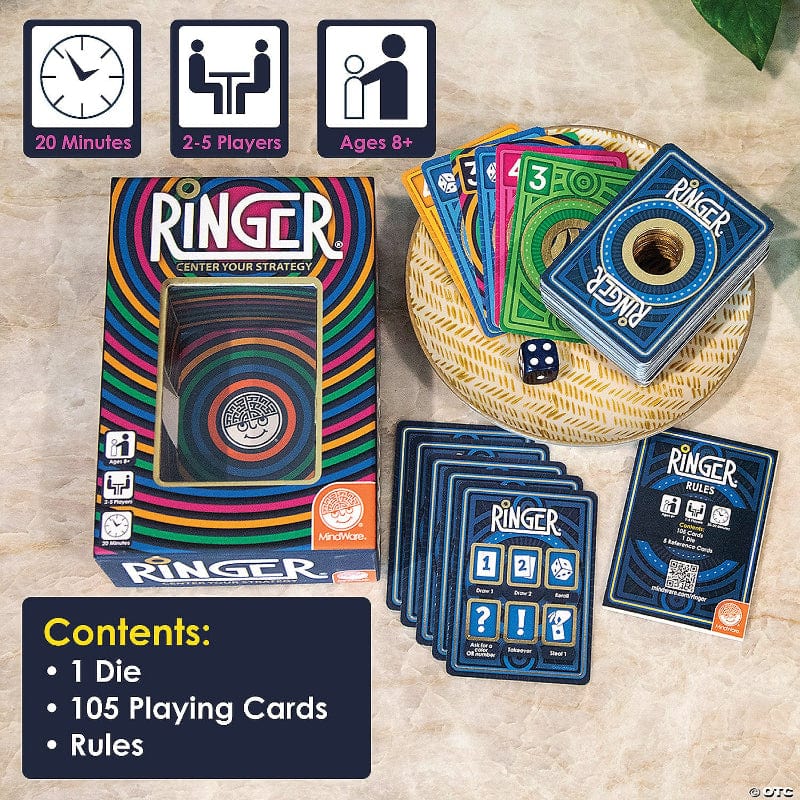 Mindware Card Games HOLIDAY Ringer Card Game