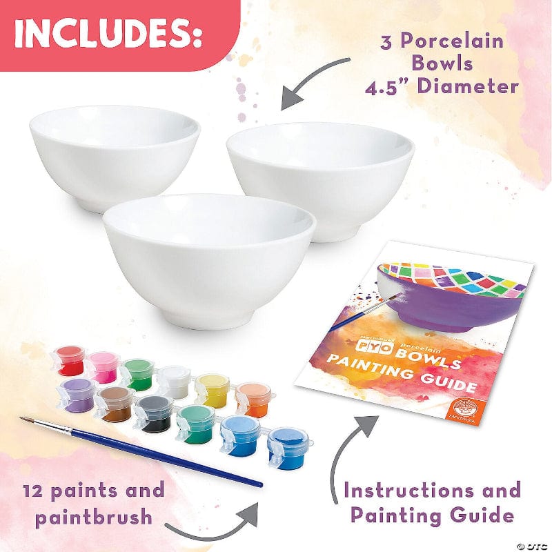 Mindware Coloring & Painting Kits Default Paint Your Own Porcelain Bowls