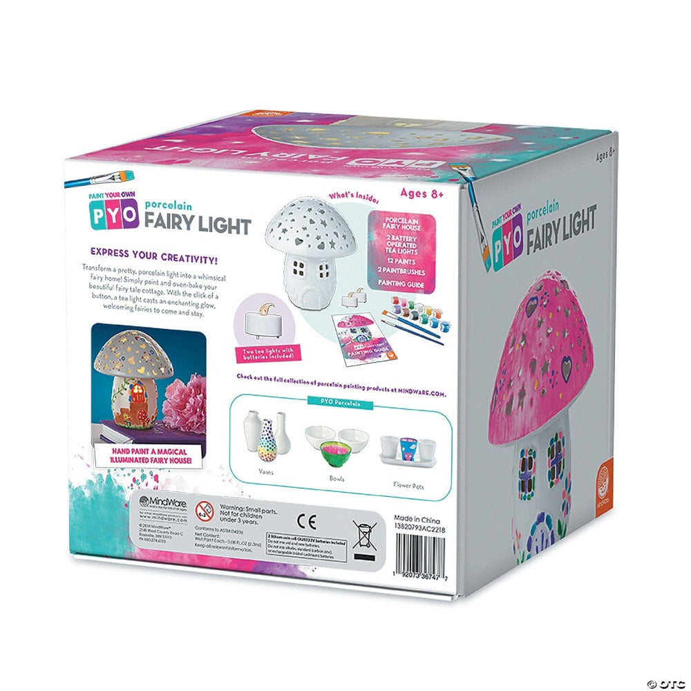 Mindware Coloring & Painting Kits Paint Your Own Porcelain Fairy Light