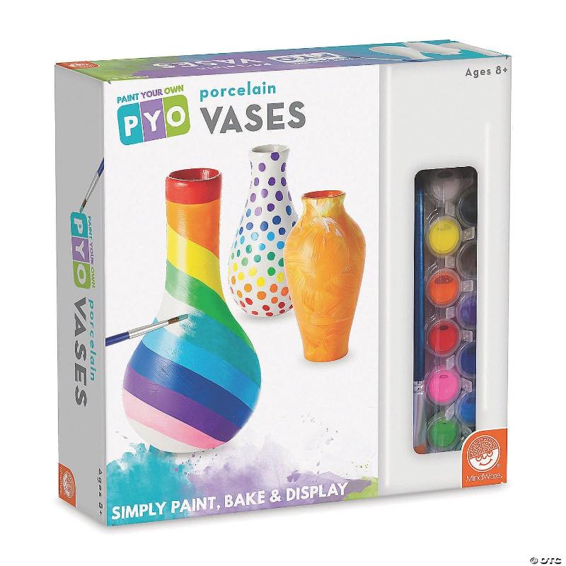 Mindware Coloring & Painting Kits Paint Your Own Vases (Set of 3)