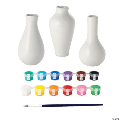 Mindware Coloring & Painting Kits Paint Your Own Vases (Set of 3)