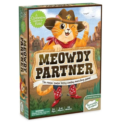 Mindware Cooperative Games Default Meowdy Partner - The Kitty Cowboy Matching Game!