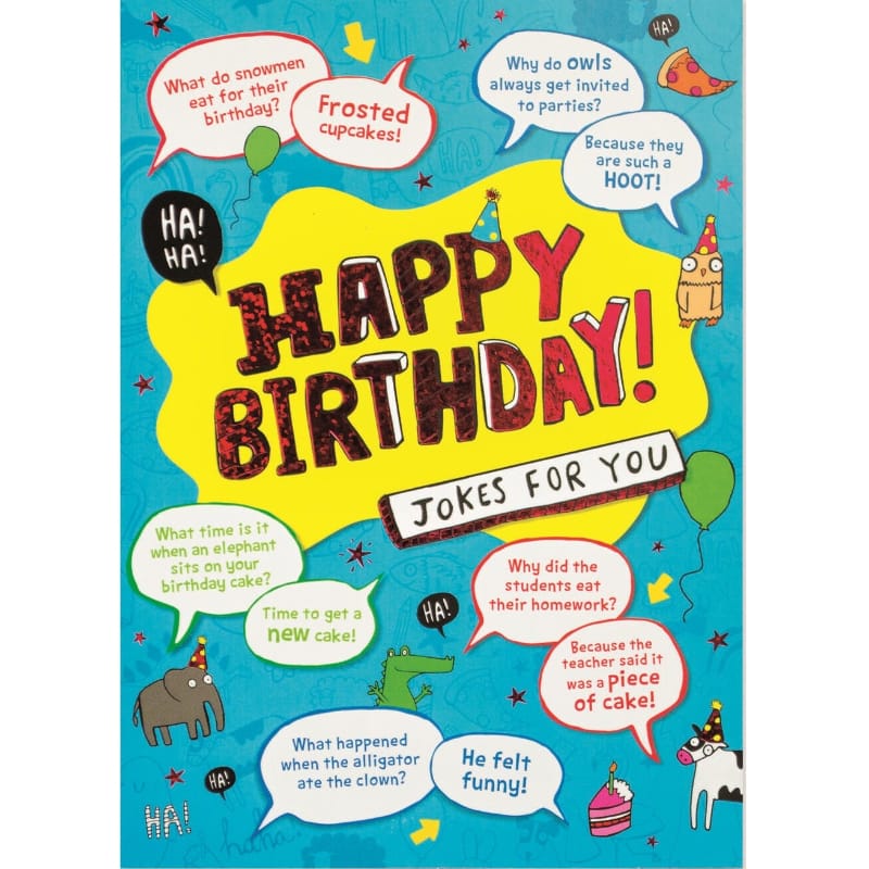 MindWare Gift Enclosure Cards Default Jokes Foil Birthday Card