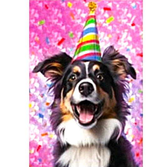 MindWare Mini Gift Enclosure Cards Dog with Party Hat Gift Enclosure