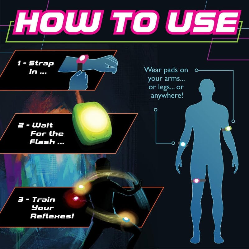 MindWare Physical Play Games Flex Flash Light Up Reflex Game