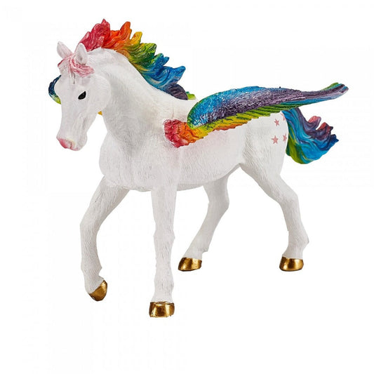 MOJO Miniature Mythical Horses 387295 Pegasus Rainbow